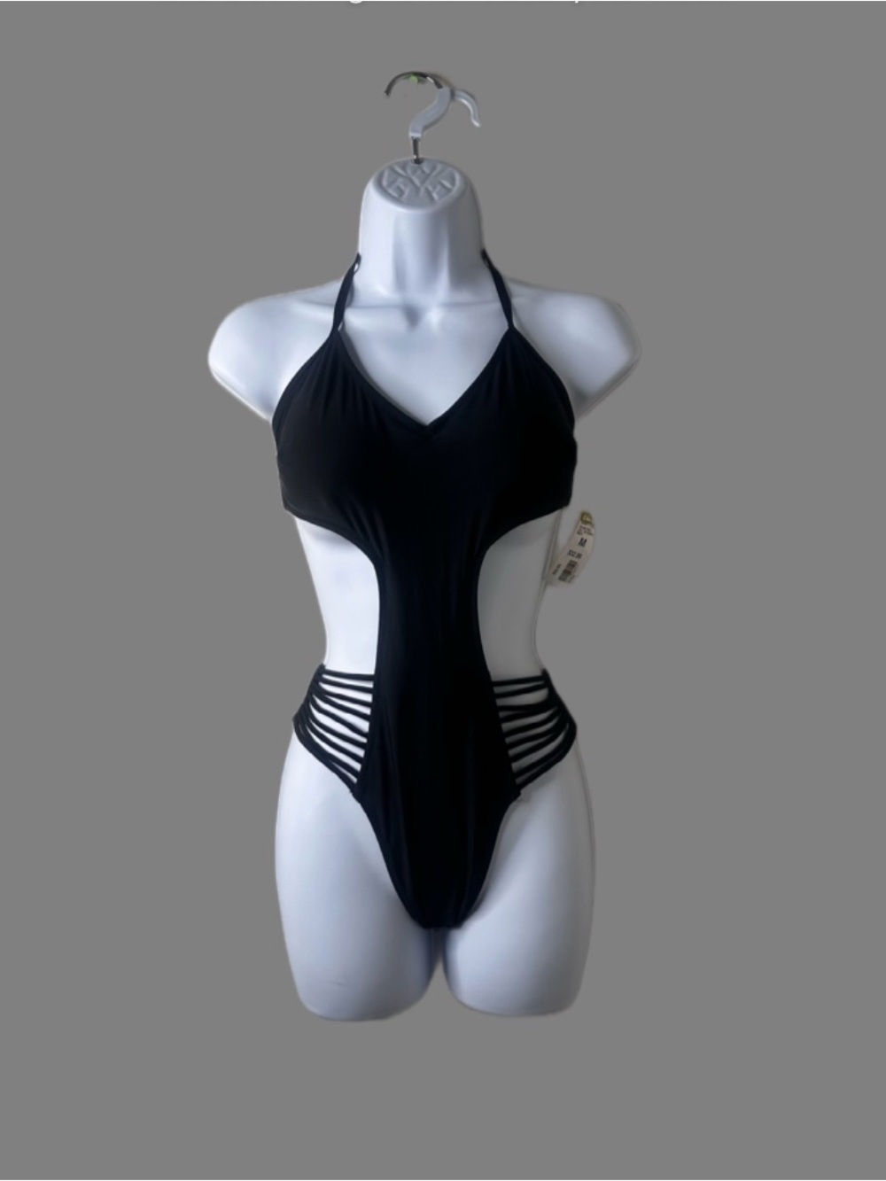 Swims Black Strappy Cutout One-Piece Swimsuit